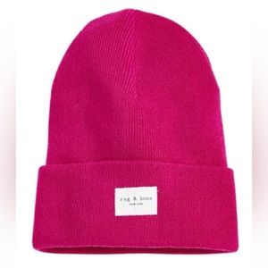 Rag & Bone Addison beanie pink like new